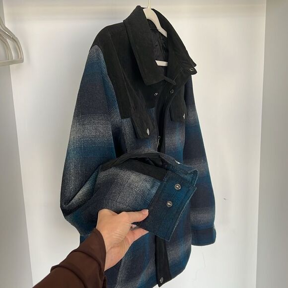 MEN'S PLAID TIMBERLINE SHIRT JACKET size medium worn once! - Picture 4 of 5